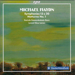 Michael Haydn, Symphonies 13 & 20, Notturno No. 1 / cpo