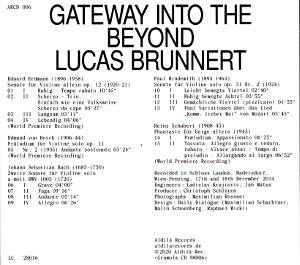 Gateway into the Beyond, Lucas Brunnert