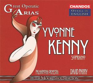 Yvonne Kenny – Great Operatic Arias, Arien von Mozart, Strawinsky, Catalani, Händel, Puccini, Donizetti, Bizet u.a. / Chandos
