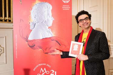Rolando Villazon bei der Programmpräsentation der Mozartwoche 2021 , Foto: Wolfgang Lienbacher, Stiftung Mozarteum