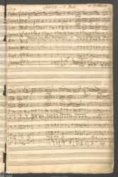 Autograph Miserere von Johann Christoph Friedrich Bach aus der Sammlung Kulukundis, Foto: Bach-Archiv Leipzig