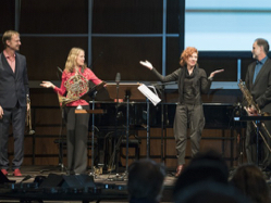 Ensemble Musikfabrik und die Komponistin Milica Djordjeic im Deutschlandfunk.,Foto: Barbara Frommann