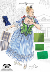 Entwurf zur Figur der Scarpine  in Scherz, List und Rache, Foto: Andre Markov