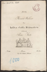 Favorti Walzer der holden Caffee-Schwestern, erschienen 1817, Foto: Bayerische Staatsbibliothek München