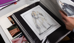 Figurine zu La Fille du Régiment - Entwurf von Agostino Cavalca, Foto: Bayerische Staatsoper