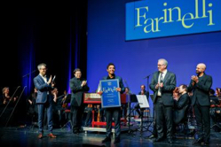 Finale des 1. Farinelli-Wettbewerbs und Preisverleihung an Dennis Orellana (Mitte). Foto: Felix Gruenschloss