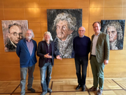 Galerist Dr. Ralf Seippel, Oliver Jordan, Ulrich A. Vogt und Raphael von Hoensbroich (v.l.n.r.), Foto: Kulturstiftung Dortmund