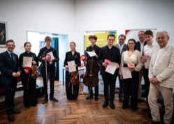 Gruppenfoto der Preisträger des WDR 3 Klassikpreises der Stadt Münster. Foto: Andreas Denhoff