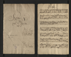 J.S. Bach, Englische Suite BWV 811, Handschrift von H.N. Gerber, Foto: Sammlung Bach-Archiv Leipzig