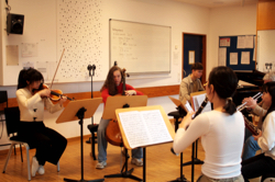 Kammerensemble bei der Probe zur Konzertreihe Mosaiken, Foto: HfM Detmold / Plettenberg