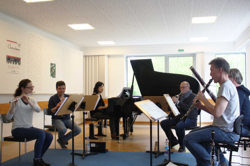 Lehrende der Hochschule für Musik Detmold proben für Kammermusik in Detmold, Foto: HfM Detmold / Plettenberg