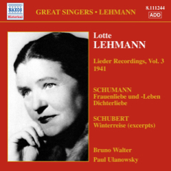 Lied-Editon Lotte Lehmann Vol.3, Foto: Naxos