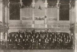 Stuttgarter Philharmoniker 1927 in der Alten Liederhalle, Foto: SWR-Archiv