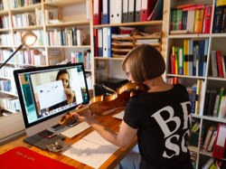 Videochat mit einer Geigerin des BR Symphonieorchesters, Foto: Bayerischer Rundfunk